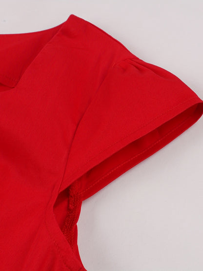 Vestido curto feminino estilo A-Line, vestido de coquetel franzido.