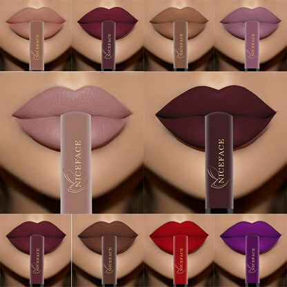 20 cores de batom matte altamente pigmentado.