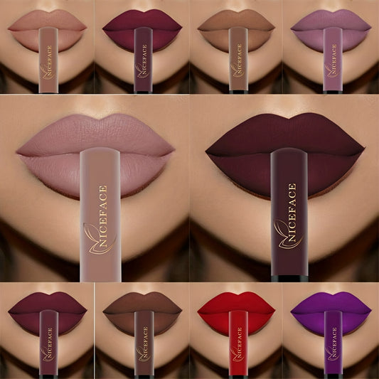 20 cores de batom matte altamente pigmentado.
