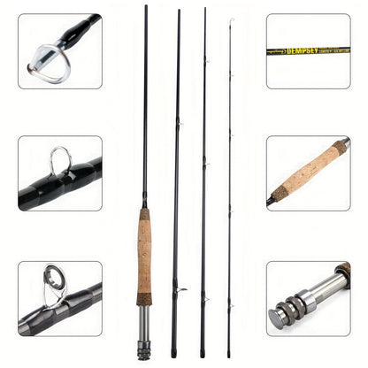 Vara de pesca com mosca Sougayilang 5/6WT em grafite