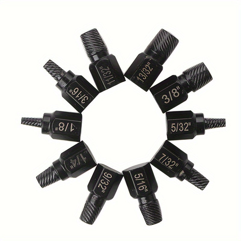 10pcs de extrator de parafusos