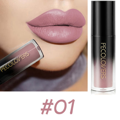 Maquiagem labial, 18 cores, brilho labial super matte,  longa duraçao.