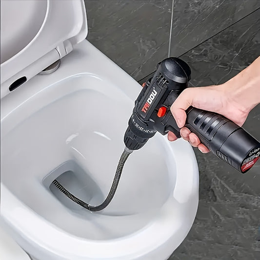 Acessório de tubo de mola para limpeza de ralos elétricos de 1 peça - Metal duráve