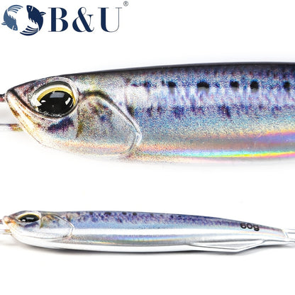Ultimate Metal Cast Jig Spoon - Isca de pesca impressa em 3D altamente realista com durabilidade 30G/40G/60G.