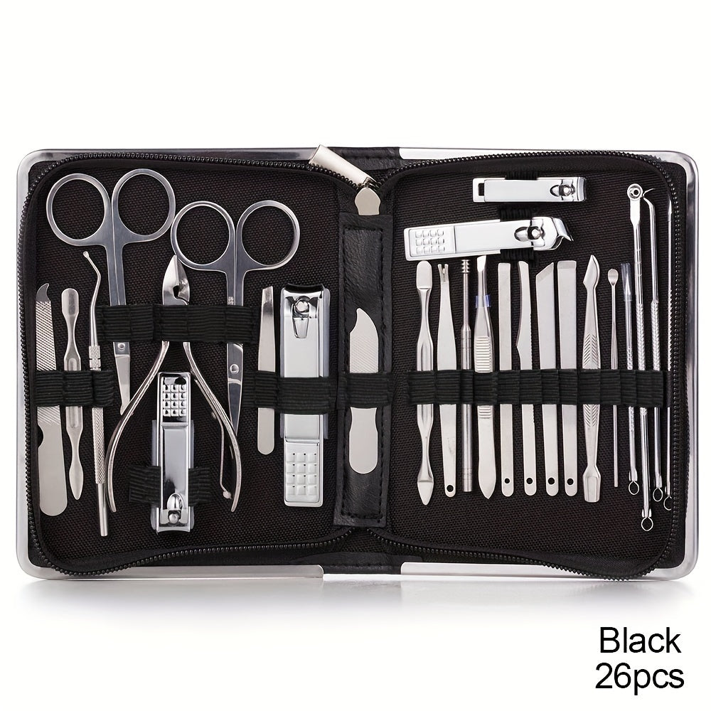 Conjunto de cortador de unhas com 11/26 peças Conjunto de manicure