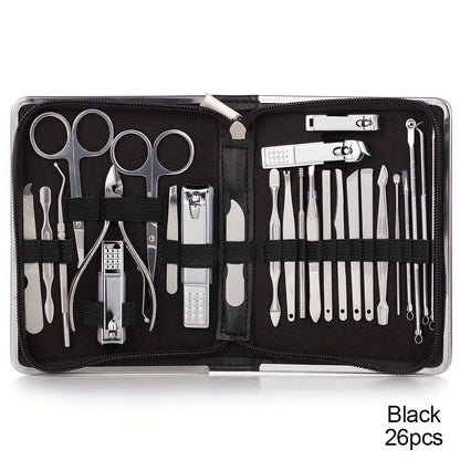 Conjunto de cortador de unhas com 11/26 peças Conjunto de manicure