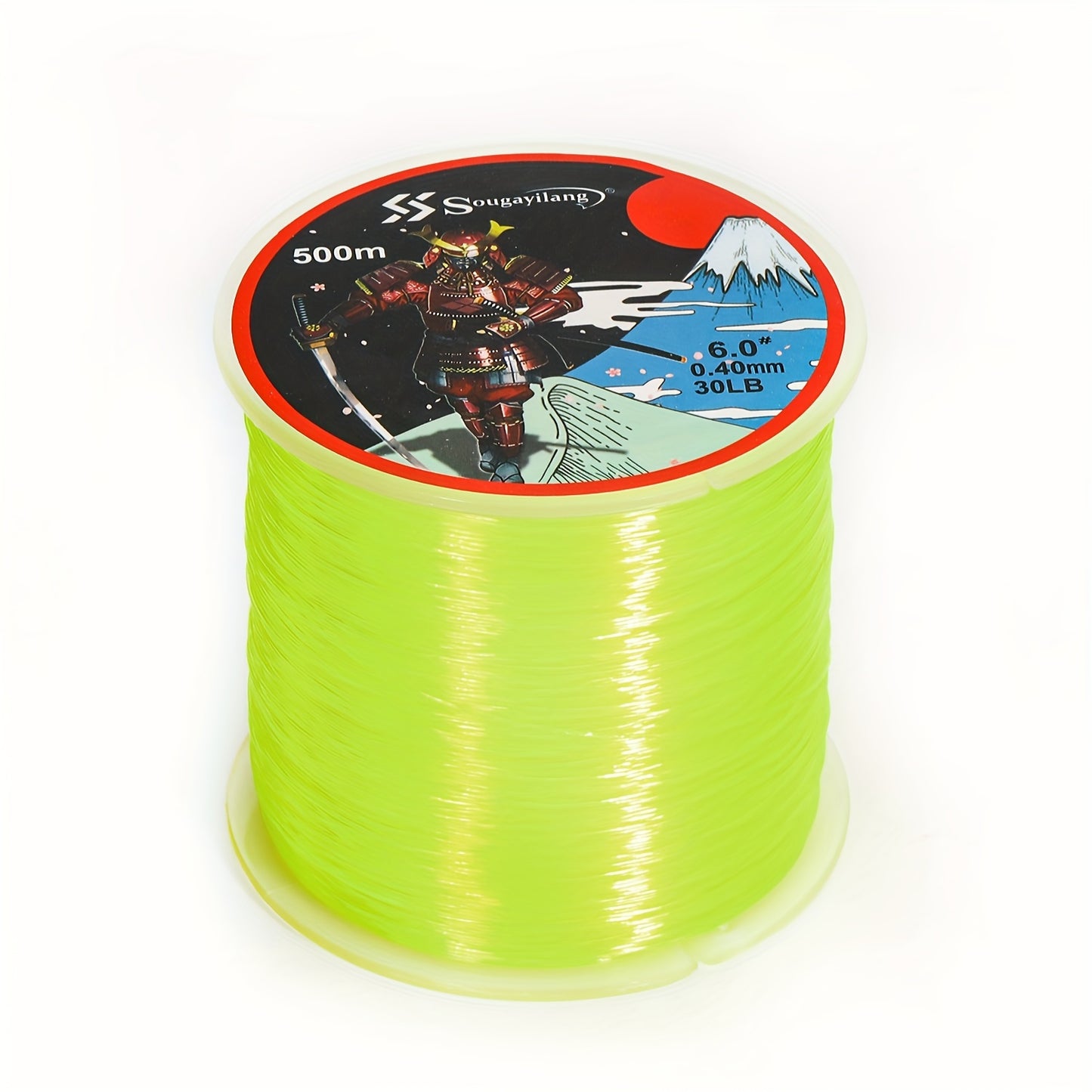 Linha de pesca de nylon monofilamento premium Sougayilang 4X, 500 m/546 jardas,