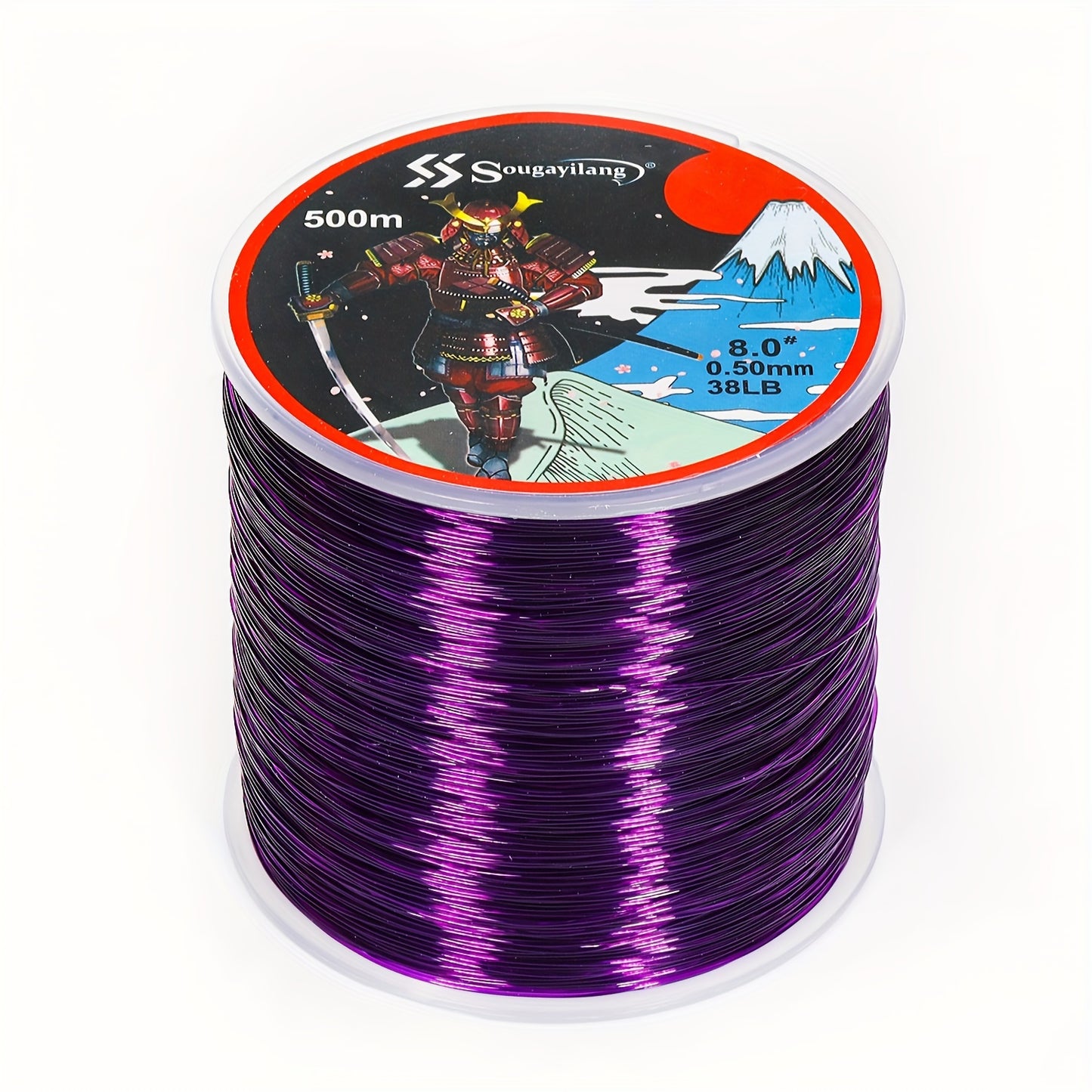 Linha de pesca de nylon monofilamento premium Sougayilang 4X, 500 m/546 jardas,
