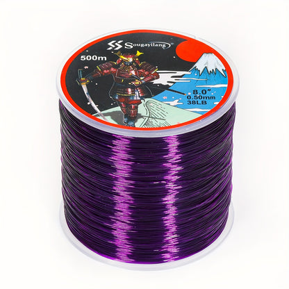 Linha de pesca de nylon monofilamento premium Sougayilang 4X, 500 m/546 jardas,
