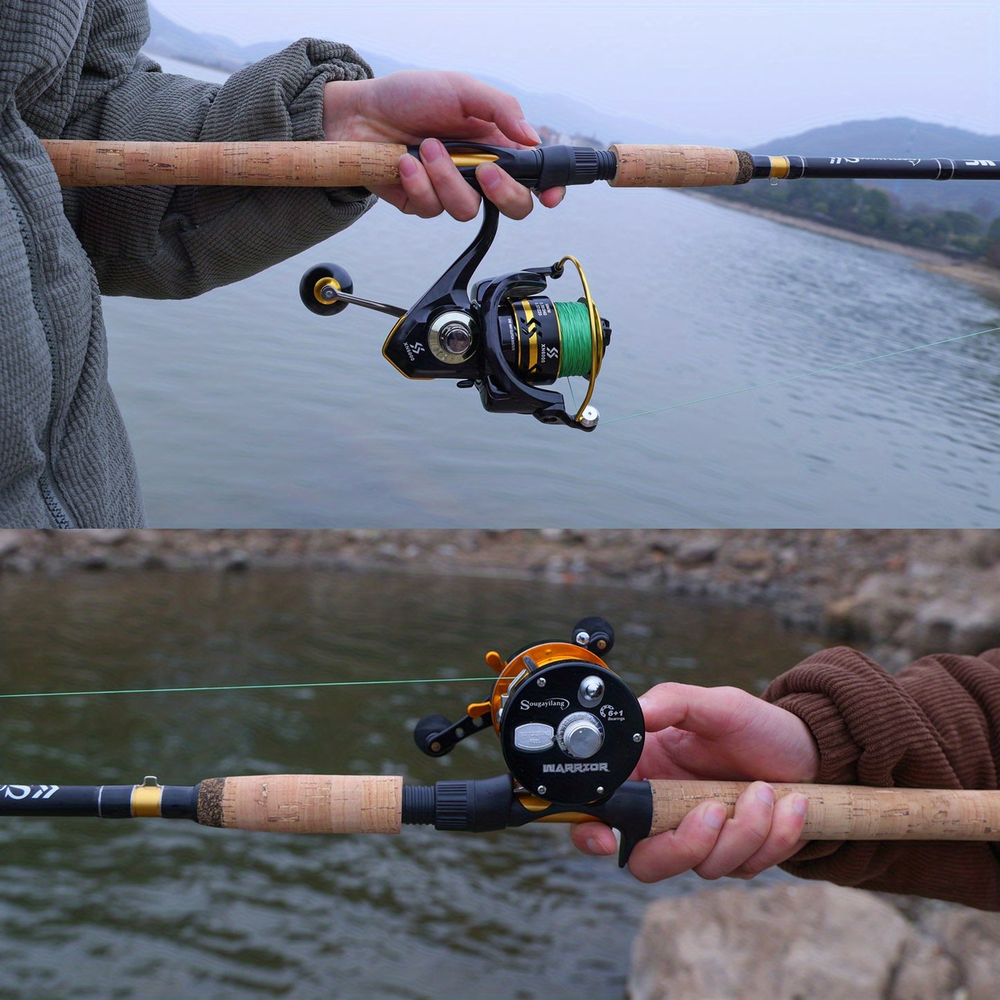 Vara de Pesca Offshore de Fibra de Carbono de 7 pés, Potência Média.e muito linda