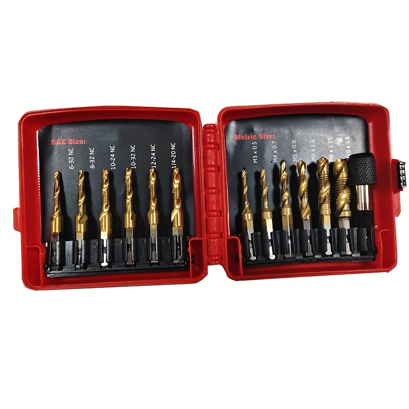Conjunto de brocas de titânio, Conjunto de 6 brocas combinadas