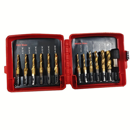 Conjunto de brocas de titânio, Conjunto de 6 brocas combinadas