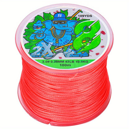 Linha de pesca trançada de PE super-forte com 8 fios
