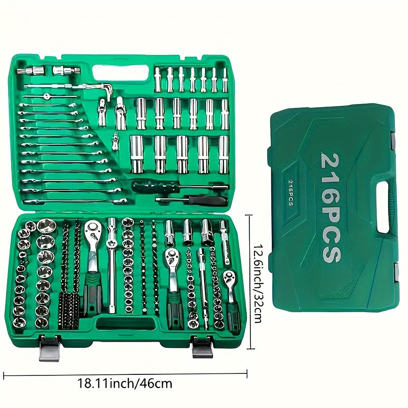 Conjunto de ferramentas 216 e 53 peças.