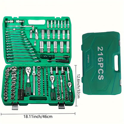 Conjunto de ferramentas 216 e 53 peças.