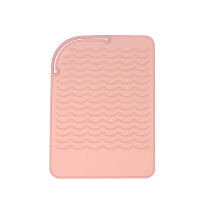 Tapete de silicone premium resistente ao calor para organiza ferramentas de cabelo para modelar sem esforço  Ideal para alisadores de cabelo, chapinhas