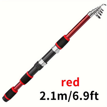 Vara de pesca telescópica de viagem: aproveite a pesca em qualquer lugar com esta vara de pesca leve de fibra de vidro