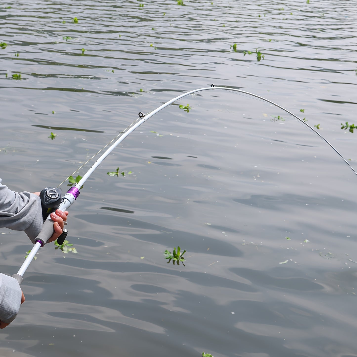 Vara de Pesca de 2 Seções 1,8 m/6 pés Vara de Carbono Duravél,Bonita com Cabo de EVA para Viagem, Pesca de Carpa e Robalo de Água Doce