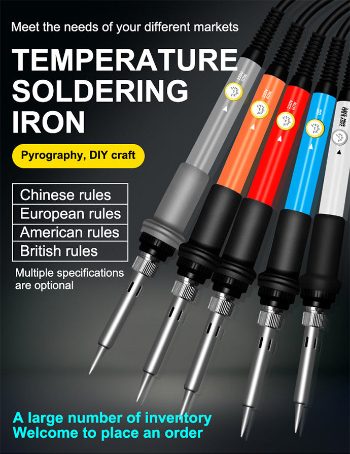 71 peças/conjunto de ferramentas de ferro de solda elétrico com regulação de temperatura