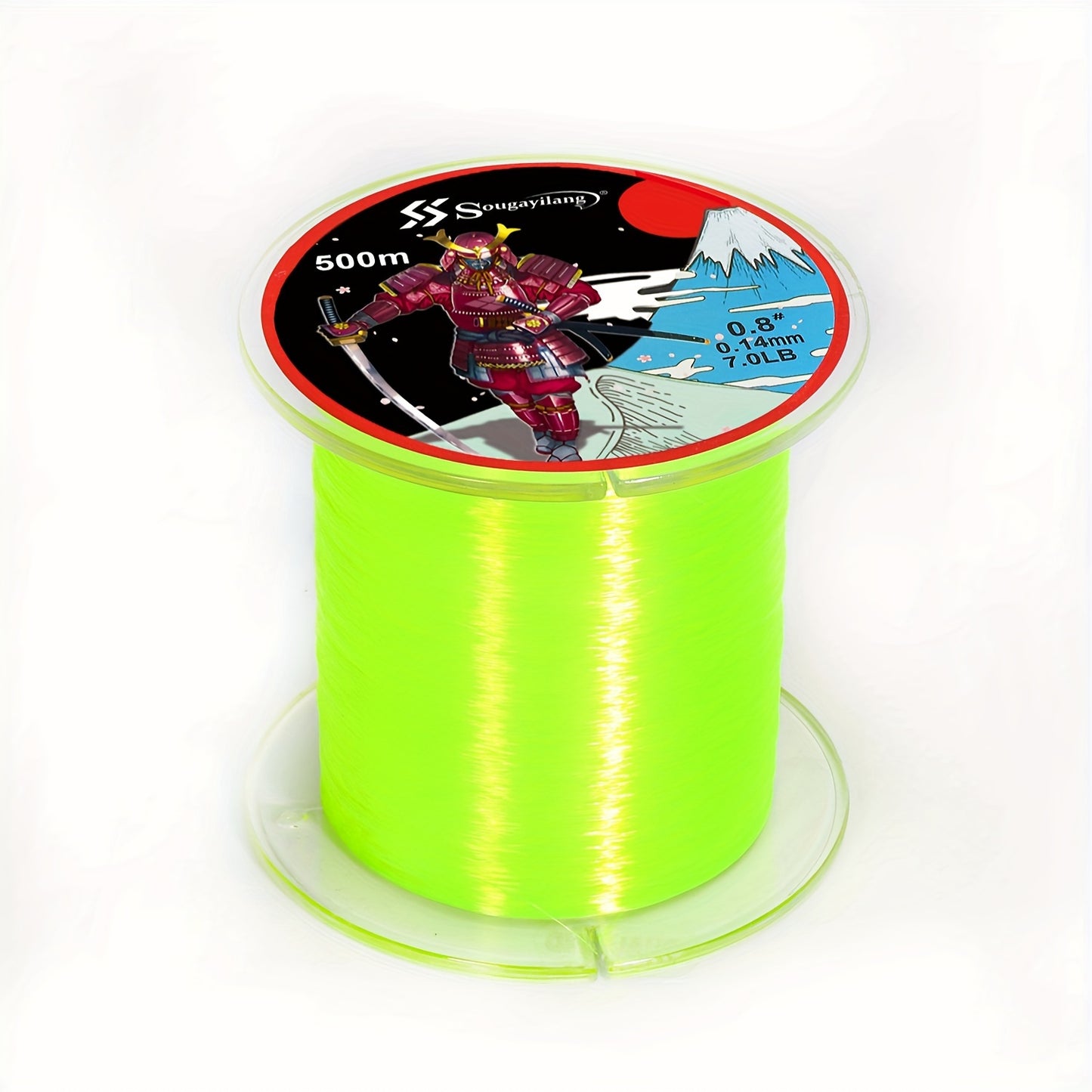 Linha de pesca de nylon monofilamento premium Sougayilang 4X, 500 m/546 jardas,