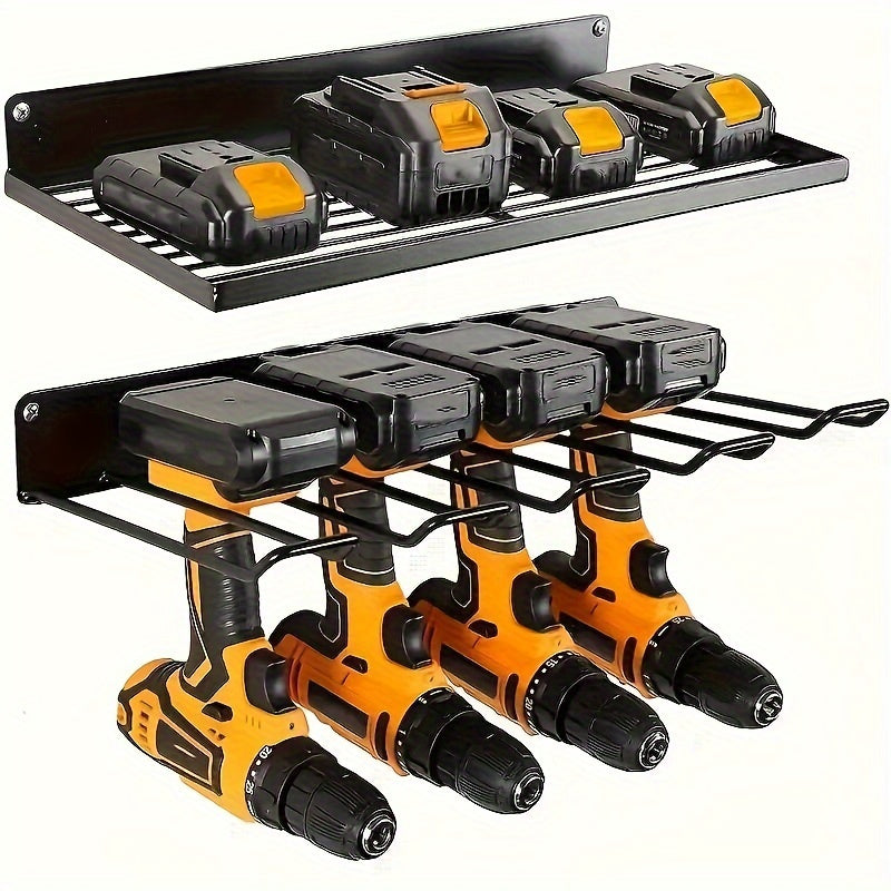 Organizador de ferramentas elétricas de metal resistente com 4/7 suportes.