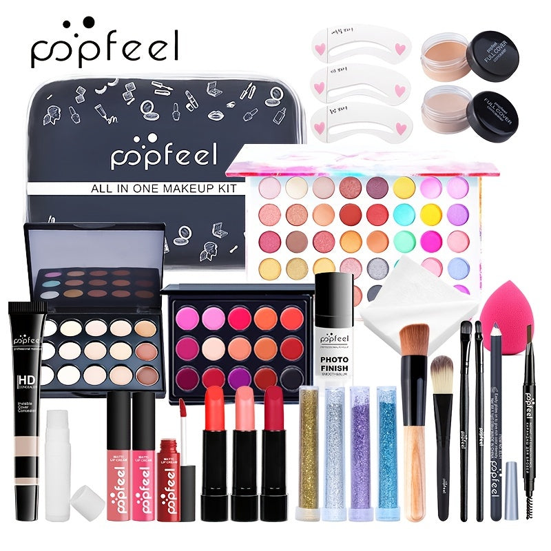 Kit completo de maquiagem para presente.