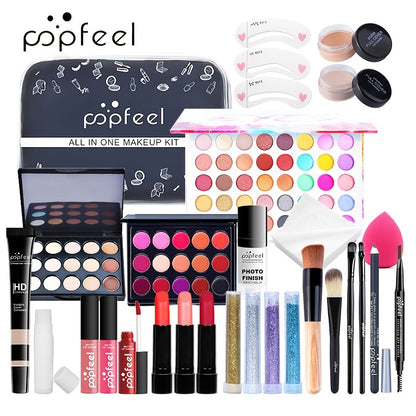 Kit completo de maquiagem para presente.