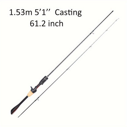 Vara de pesca ultraleve para pesca de crappie com cabo cônico