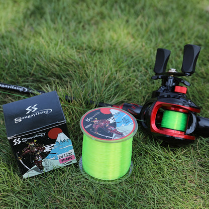Linha de pesca de nylon monofilamento premium Sougayilang 4X, 500 m/546 jardas,
