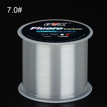 Linha de pesca de carpa monofilamento de nylon com revestimento de microfluorcar