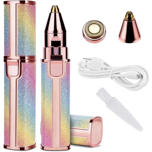 Depilador 2 EM 1 Portátil Recarregavel Usb Sobrancelha.