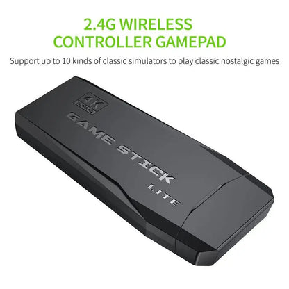 Game Stick 4K HD TV Construído em 20000 jogos Console de videogame com controle sem fio Console de jogos .