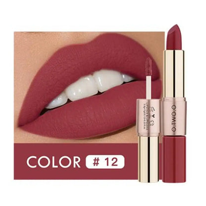 Batom Matte Brilho Labial Cosméticos À Prova D'água.