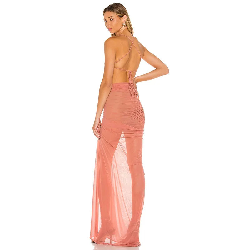 Vestidos Longos de Verão para Mulheres Festa Casamento
