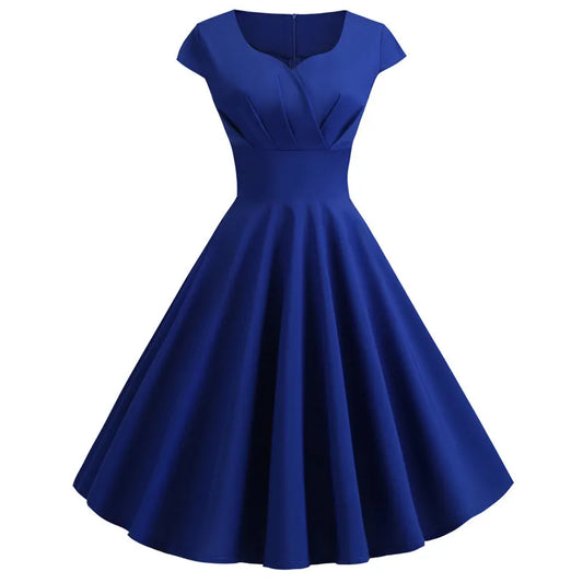Vestidos de verão femininos, elegante, decote em V.