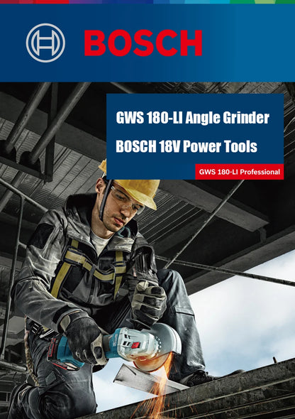 Esmerilhadeira Angular BOSCH GWS180-L A BATERIA.