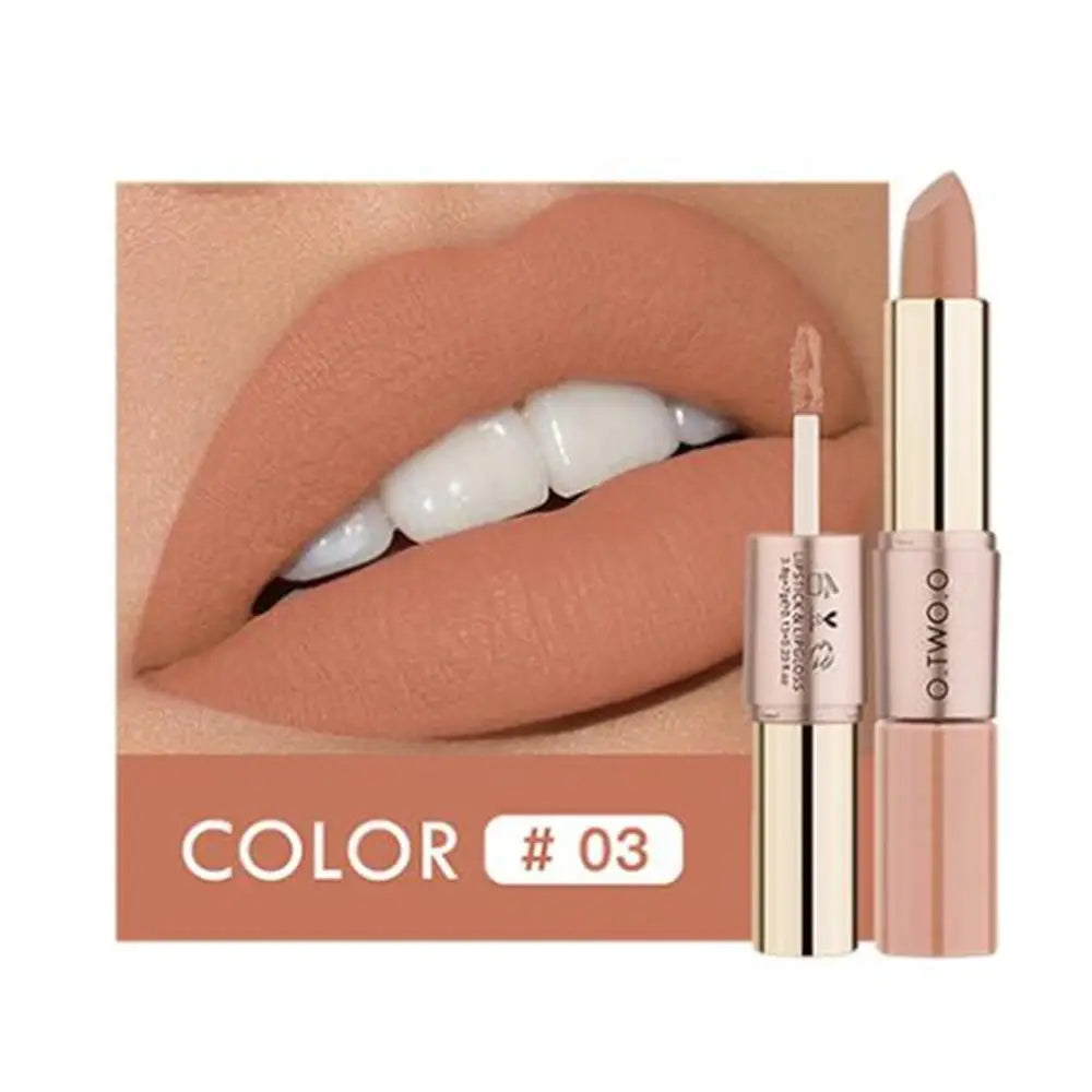 Batom Matte Brilho Labial Cosméticos À Prova D'água.