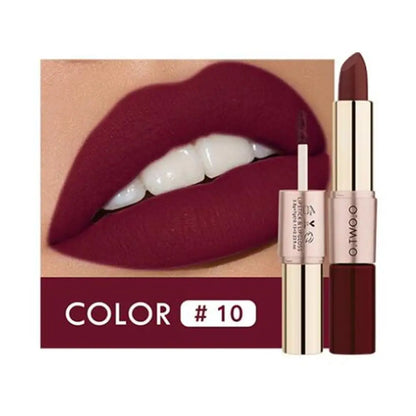 Batom Matte Brilho Labial Cosméticos À Prova D'água.