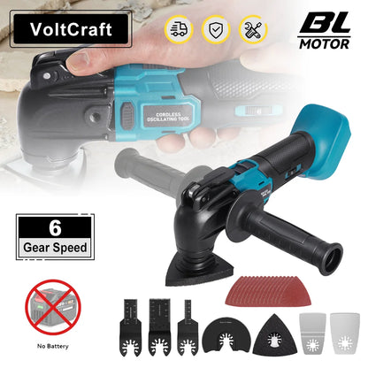 6 Engrenagens  Multifuncionais Serra Elétrica Corte Polimento Aparador, Makita Bateria 18V.