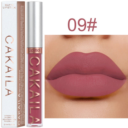 Brilho labial fosco 18 cores atacado, batom líquido barato.