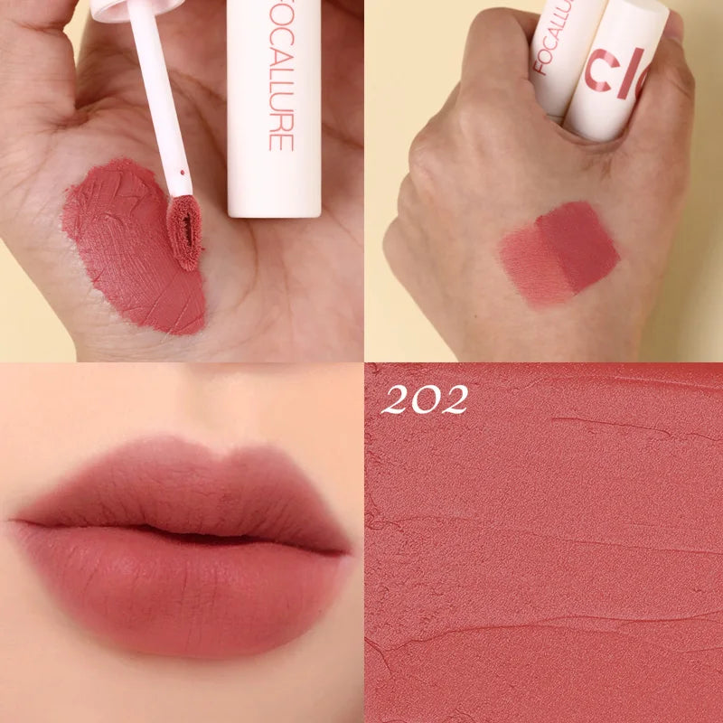 Atacado FOCALLURE Velvet Matte Batons À Prova D'água Lipclay Batom Líquido.