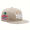 Boné de beisebol bordado unissex da moda LA, 1/2/3/4 peças, estilo snapback
