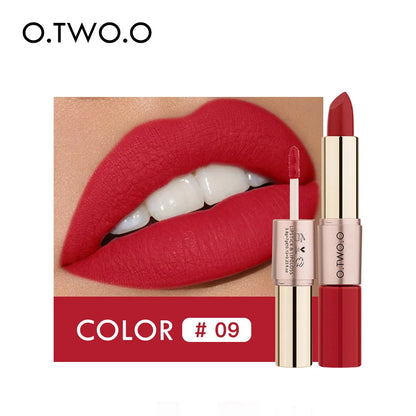 Batom Matte e Batom Líquido 12 Cores Maquiagem Brilho Labial.