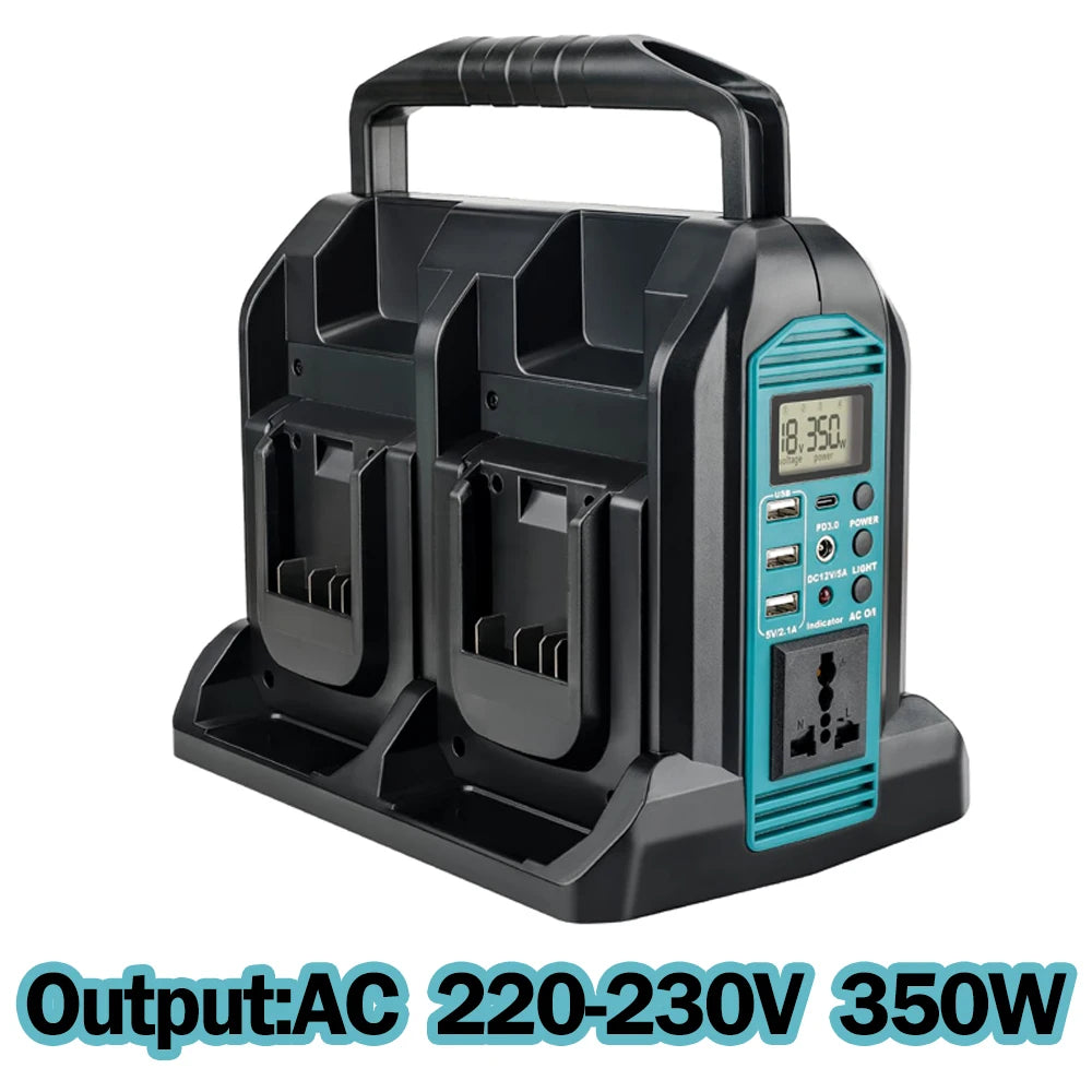 Inversor de energia de 350 W para bateria Bosch de 18 V  110-120 V/220-230 V.
