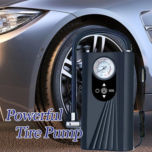Compressor de ar, bomba de ar para carro, inflador de pneus portátil.