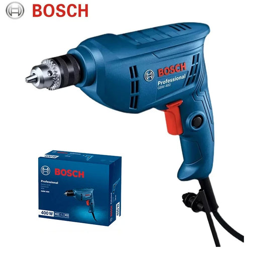 Furadeira elétrica Bosch, pequena, doméstica, velocidade.