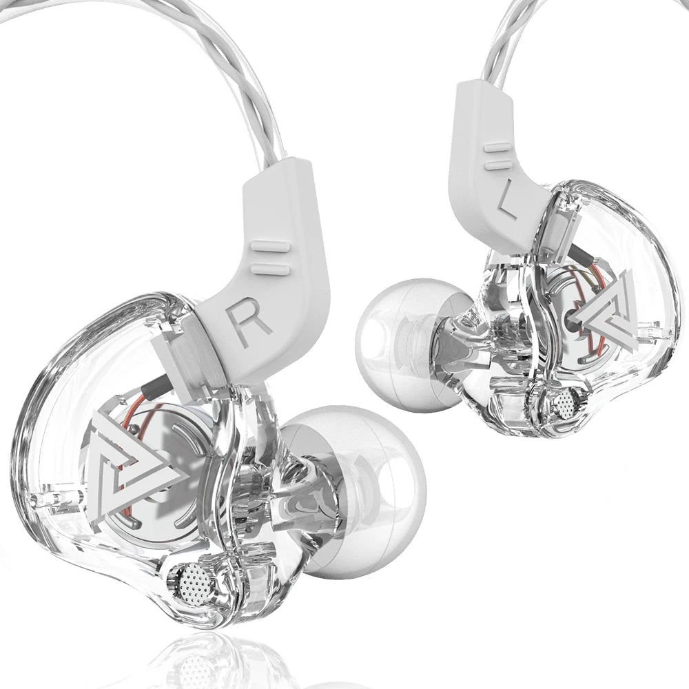 Fones de ouvido com fio de 3,5 mm QKZ AK6 HiFi com qualidade.