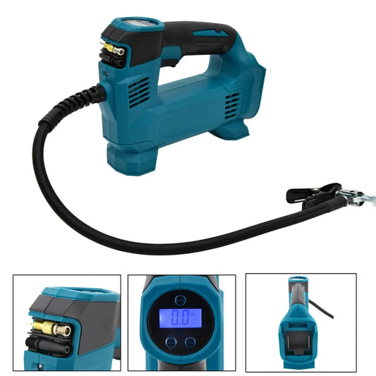 Bomba de compressor de ar para carro Makita, bateria de 18 V.