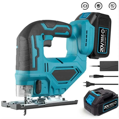serra curva elétrica Makita de 18V, 3000RPM.