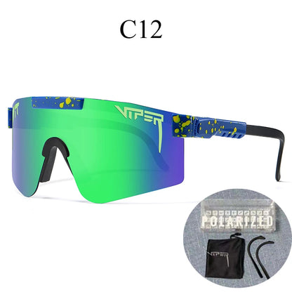 Com estojo UV400 Óculos de sol para ciclismo, esportes ao ar livre.